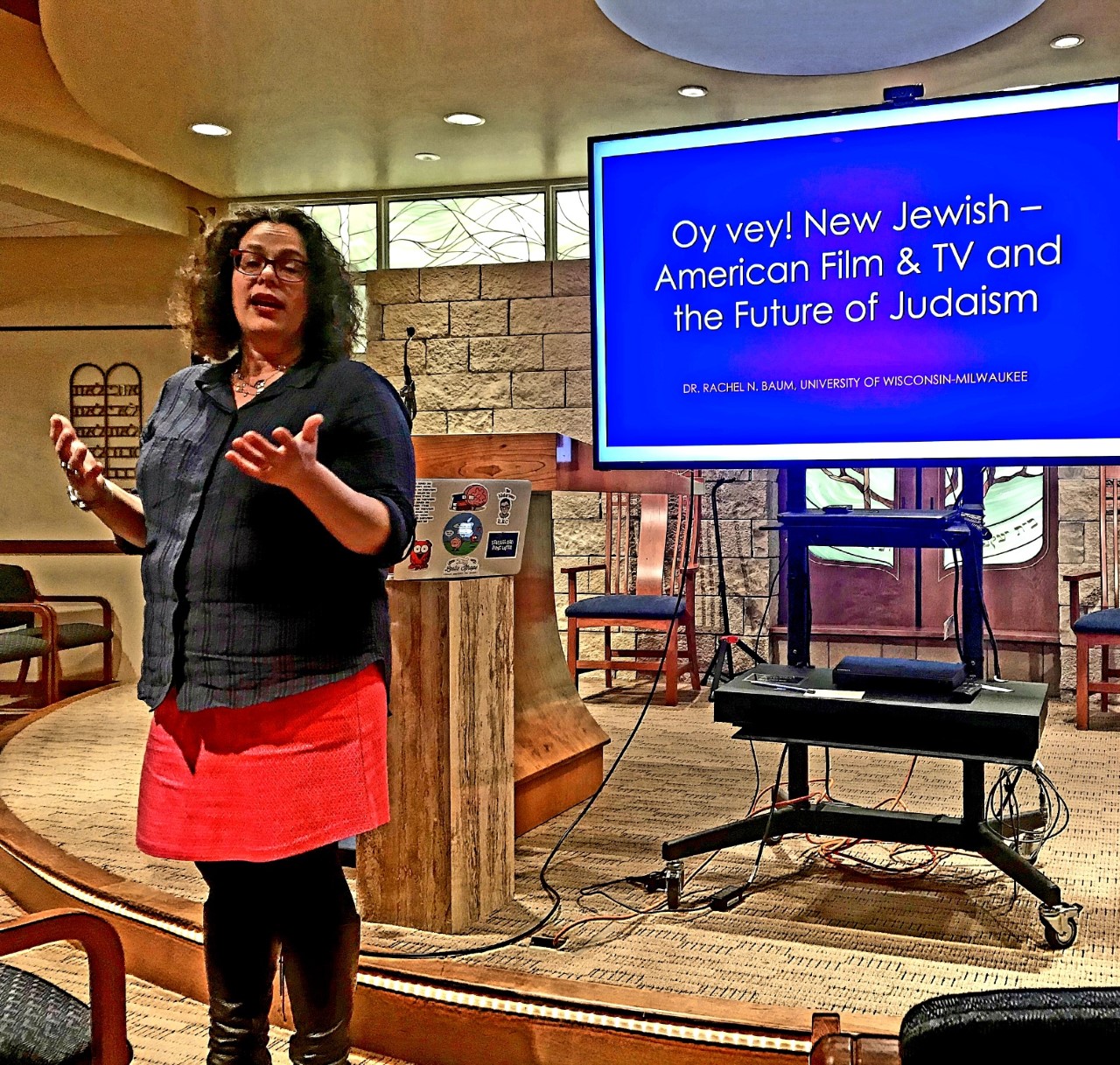 Dr. Rachel Baum, Major Coordinator: Sam and Helen Stahl Center for Jewish Studies at UWM Thursday May 9 at 7:00 pm.
Dr. Baum is an outstanding speaker on contemporary American Jewish Identity and Jews in Popular Culture.